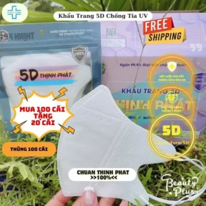 Thùng khẩu trang 5D chống tia UV
