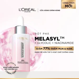 Bộ serum Glycolic Melasyl 8% và kem dưỡng L'Oreal
