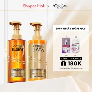 Bộ gội xả L'Oreal Extraordinary Oil Smooth